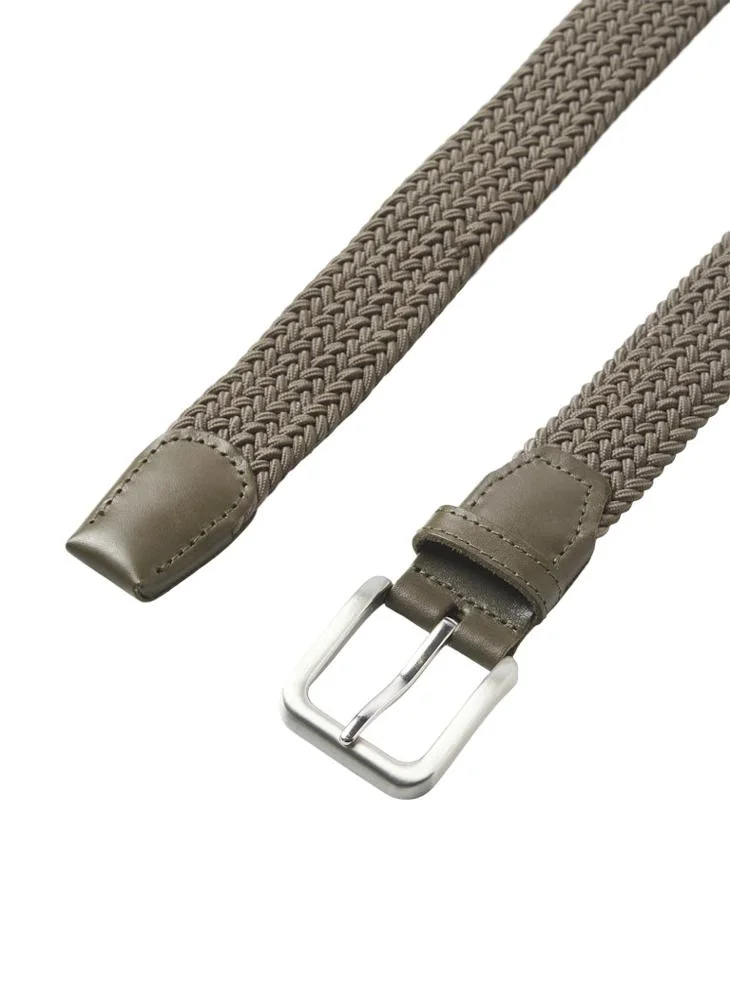 JACK & JONES Tan Detail:Tone in tone Casual Hole Allocated Belt for Men | Best Price UAE